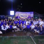 Peresmian program penerangan lingkungan tenaga surya PELITA di lapangan voli Petukangan Utara, Jakarta Selatan