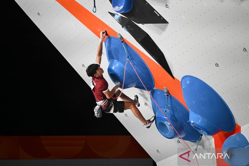 Foto arsip ANTARA FOTO/Fauzan saat final lead Asian Games 2026 di Nagoya