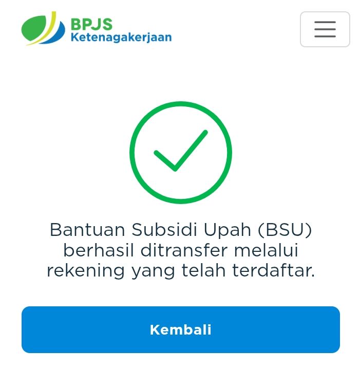 Ilustrasi tampilan informasi Bantuan Subsidi Upah 2026