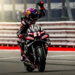 Pembalap Aprilia Jorge Martin di lintasan MotoGP