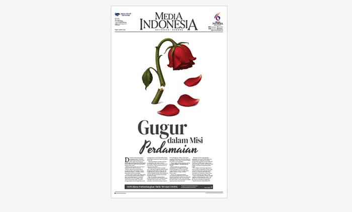 Sampul Humanis soal Prajurit Gugur Bawa Media Indonesia Raih Penghargaan WAN-IFRA
