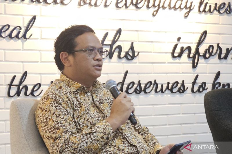 Kantor Kementerian Komunikasi dan Digital tempat pejabat menyampaikan keterangan