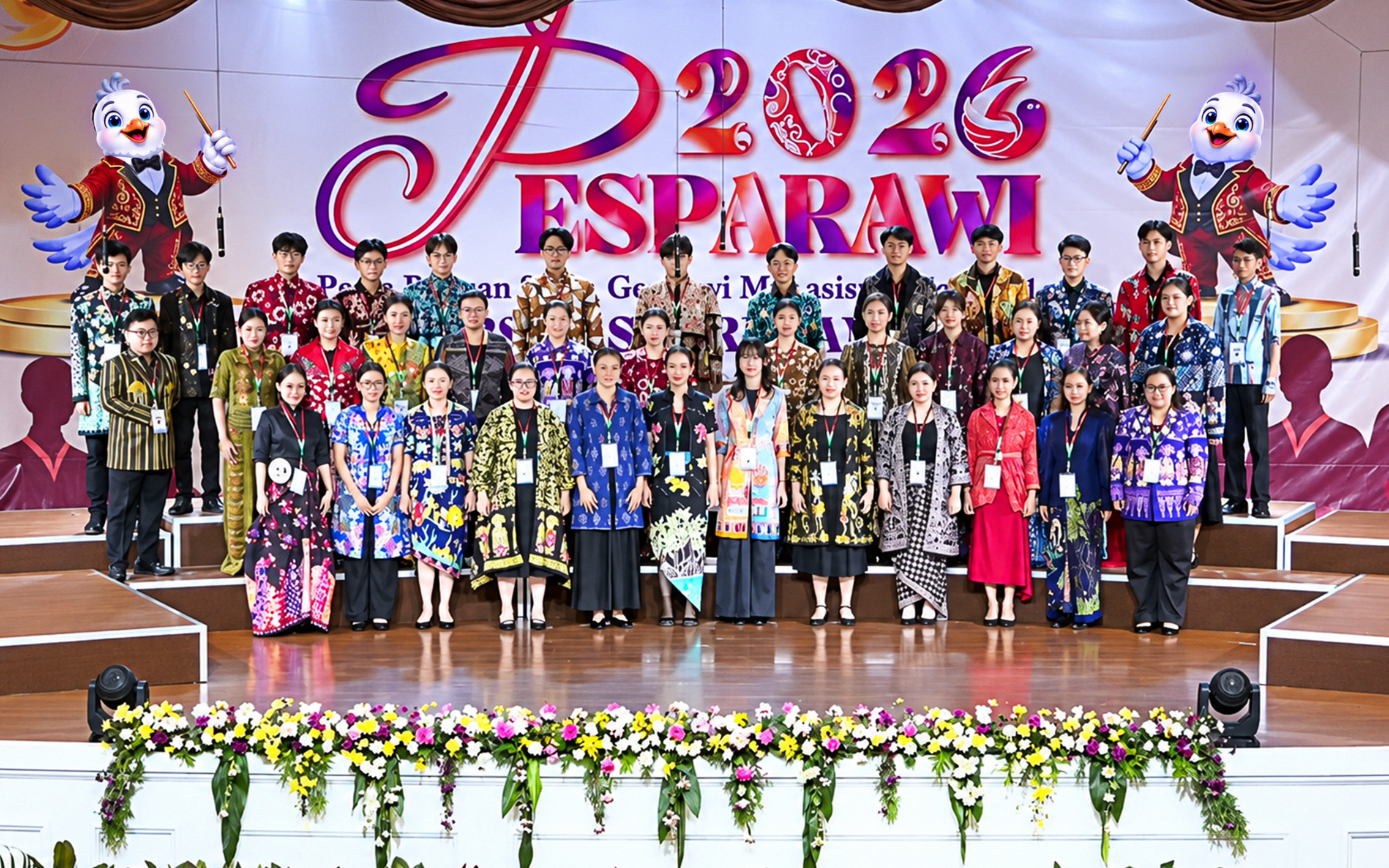 25 Kontingen Ramaikan Pesparawi Mahasiswa Nasional 2026 di Untar