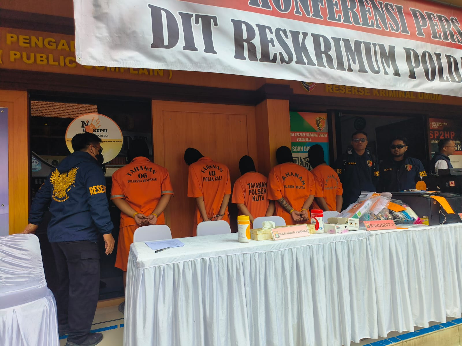 Polda Bali Bongkar Sindikat Penggelapan Motor Rental, 5 Orang Ditangkap