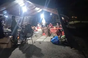 Air banjir merendam kawasan permukiman warga di pedesaan Aceh