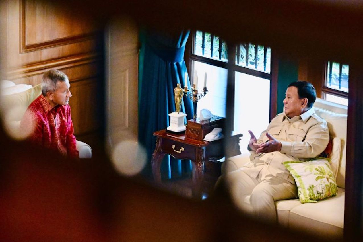 Presiden Prabowo Subianto menerima kunjungan Menteri Luar Negeri Singapura di Hambalang