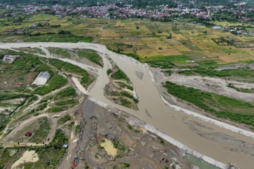 BWS Sumatera Kebut Pembangunan Tanggul Aih Bobo yang Jebol Akibat Banjir