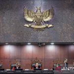 Sidang pengucapan putusan di Mahkamah Konstitusi