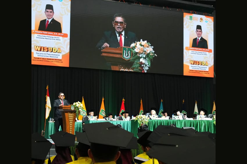 Di Wisuda Unas, Gus Falah Berharap Alumni Kampus Itu Jadi Presiden RI