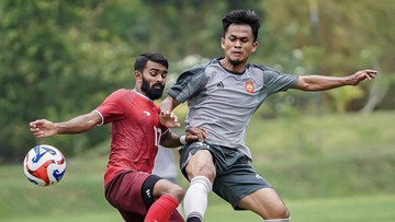 Persiba Bantul menahan timnas Maladewa dalam laga uji coba