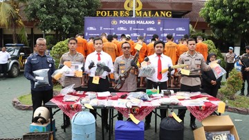 Operasi Sikat Semeru 2026: Polres Malang Ungkap 273 Kasus, Amankan 129 Tersangka