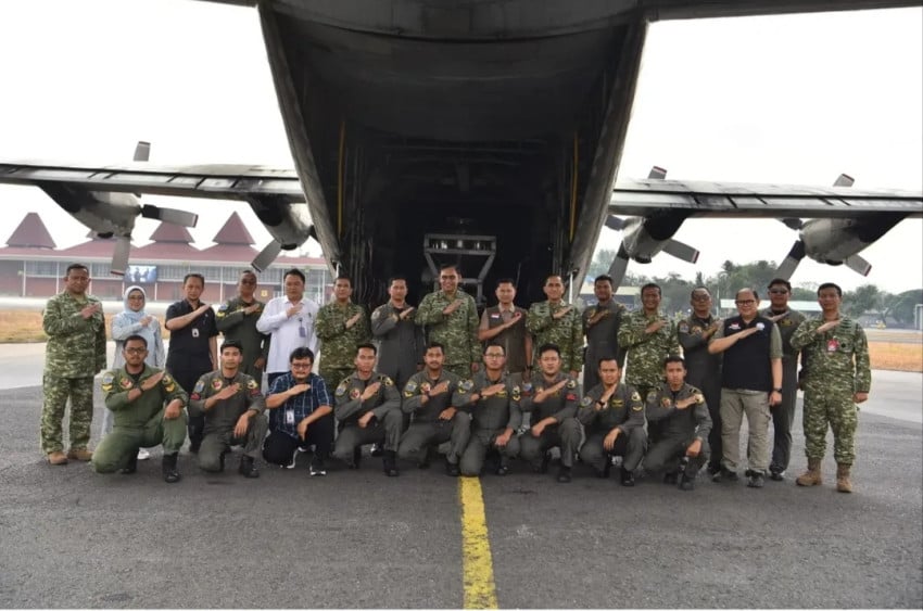 TNI Kirim Hercules C-130 Tambahan untuk Bantu OMC di Kalimantan