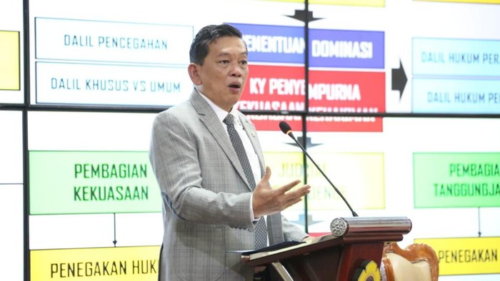 Ketua Komisi Yudisial Prof Abdul Chair Ramadhan saat kuliah umum di Universitas Sriwijaya