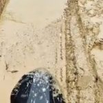 Jalan menuju SMAN 2 Rantau Selamat