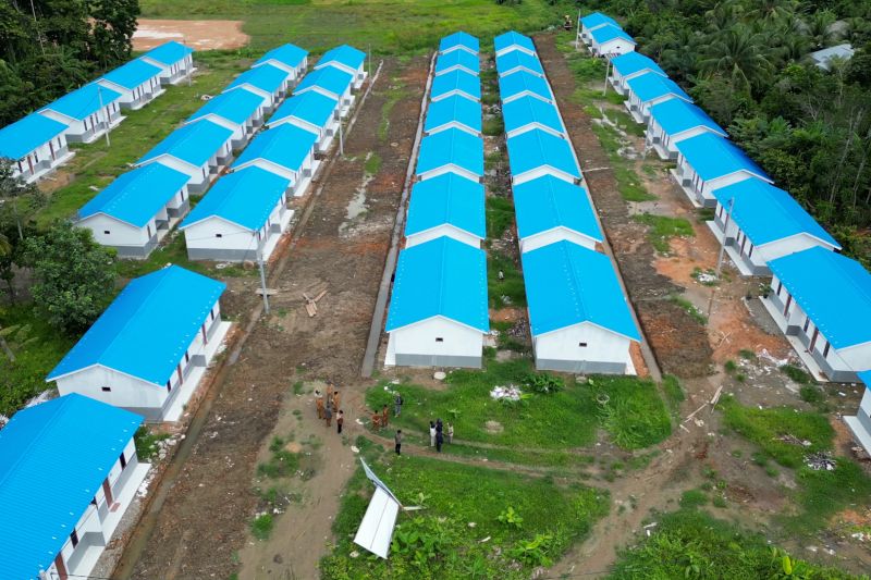 1.109 Huntap di Aceh Utara Mulai Ditempati Penyintas Bencana