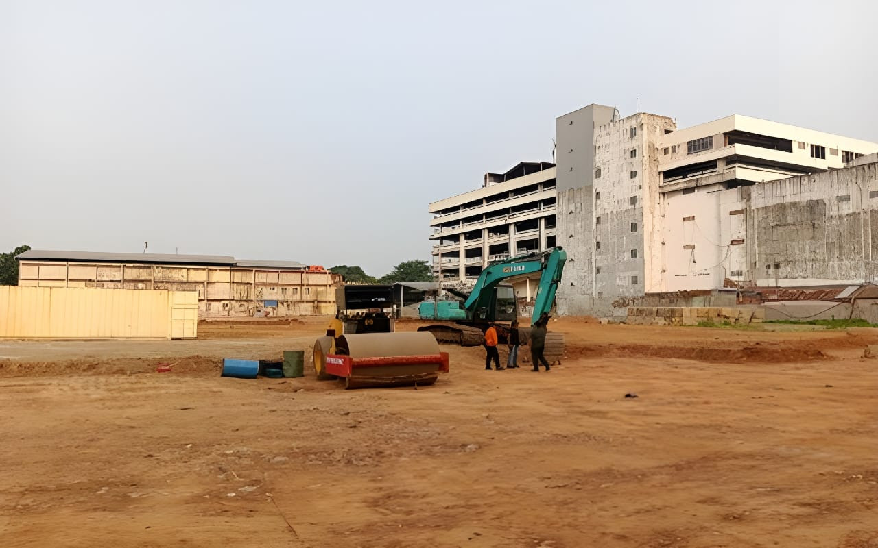 Suasana Pasar Senen Blok VI yang akan dibangun kembali
