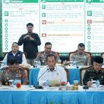 Kabareskrim Polri Komjen Asep Safrudin dalam konferensi pers tentang korporasi tersangka karhutla