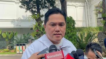 Menteri Pemuda dan Olahraga Erick Thohir di Kompleks Istana Kepresidenan Jakarta