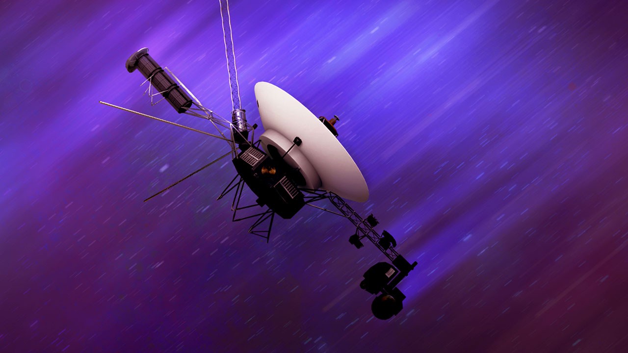 Ilustrasi wahana antariksa Voyager yang melaju menjauhi Matahari menuju ruang antarbintang