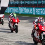 Pembalap Indonesia Bintang Pranata Putra di lintasan Sirkuit Sepang