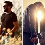 Kolase foto syuting Beparwah, Ahaan Panday di ladang dan sepasang pemeran berpelukan di bawah sinar matahari