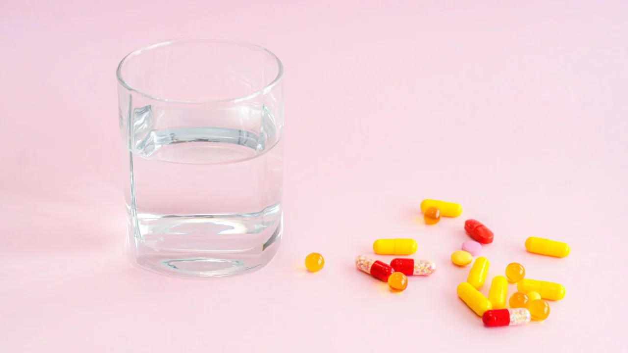 drinking water glass medical checkup