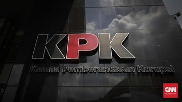 Gedung dan logo Komisi Pemberantasan Korupsi