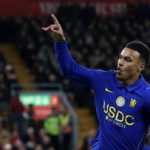 Pemain Chelsea dalam pertandingan Liga Inggris di stadion
