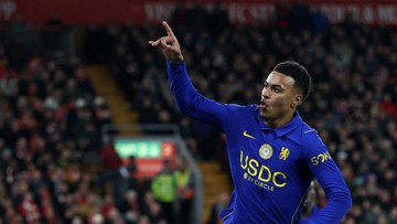 Pemain Chelsea dalam pertandingan Liga Inggris di stadion