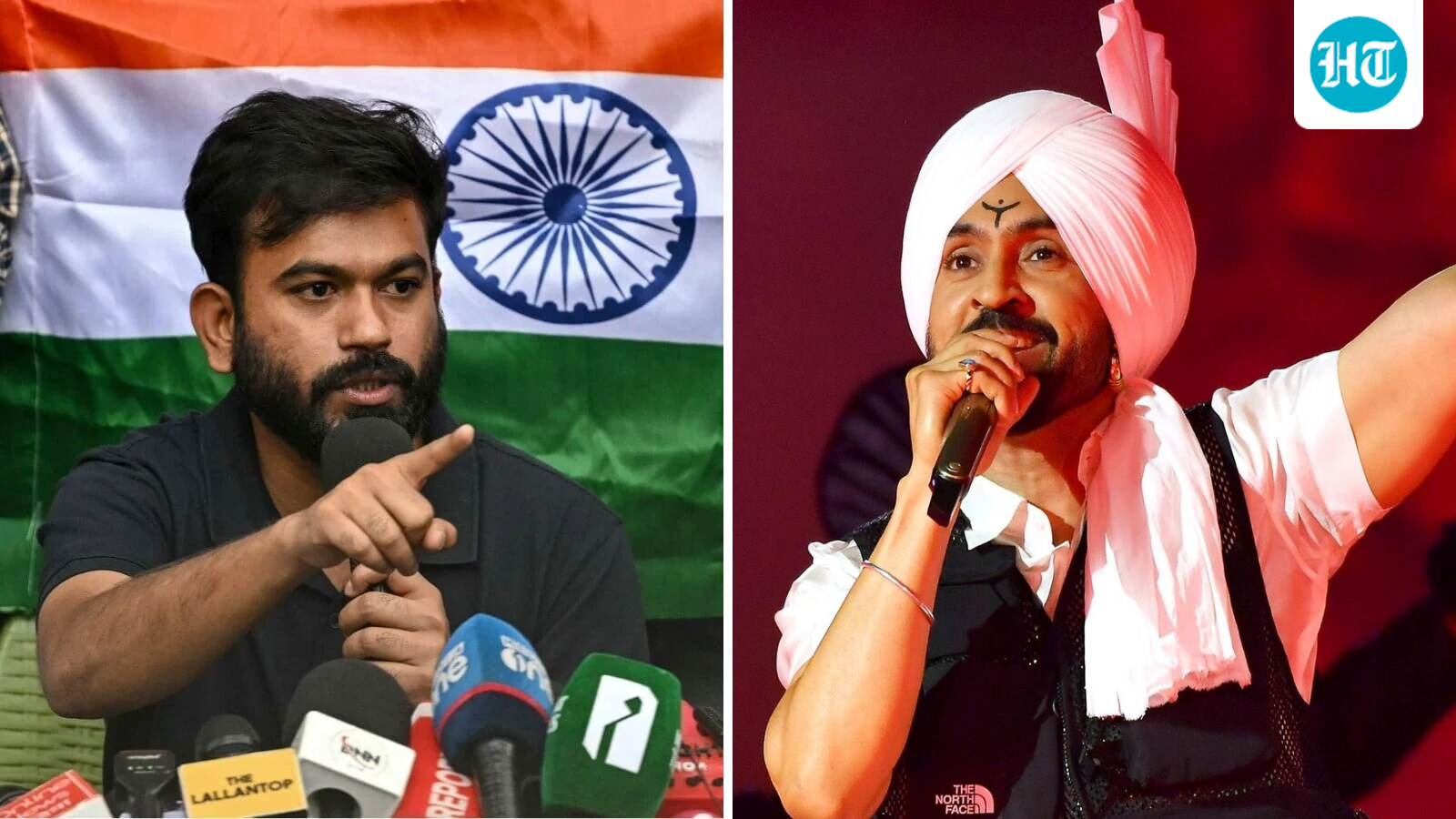 Abhijeet Dipke dan Diljit Dosanjh dalam pemberitaan perseteruan mereka
