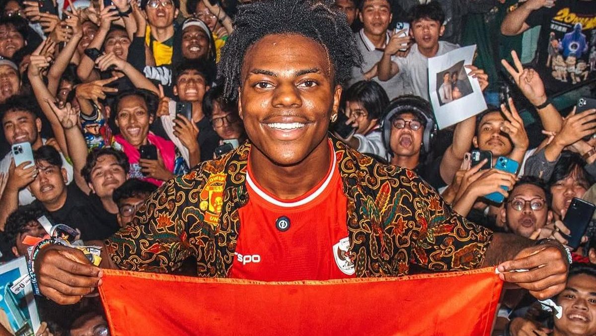 IShowSpeed, streamer bernama asli Darren Watkins Jr, yang viral karena makin fasih berbahasa Indonesia