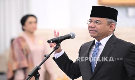 Menteri Keuangan Suahasil Nazara dalam keterangan pers