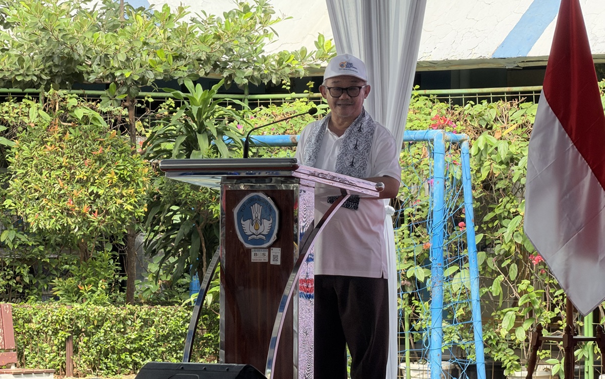 Menteri Pendidikan Dasar dan Menengah Abdul Mu'ti dalam sebuah kegiatan pendidikan