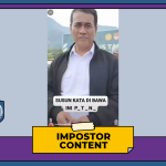 Grafis pemeriksaan fakta atas unggahan video kuis berhadiah palsu yang mengatasnamakan Menteri Pertanian