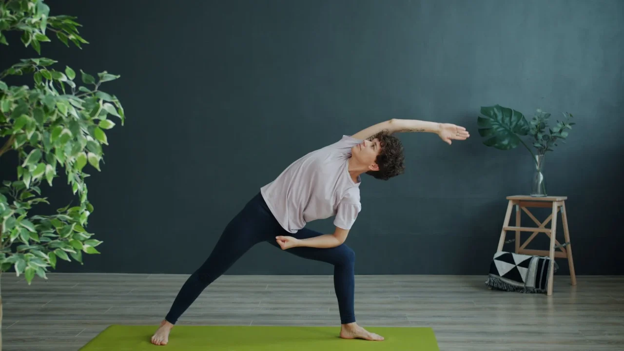 yoga mat minimalist room