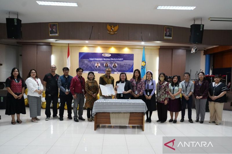 Suasana seminar internasional Peduli Pengungsi di Universitas Kristen Indonesia Jakarta