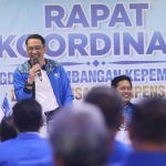 Pengurus DPW PAN Jawa Timur dalam rapat koordinasi penyelesaian kompensasi caleg