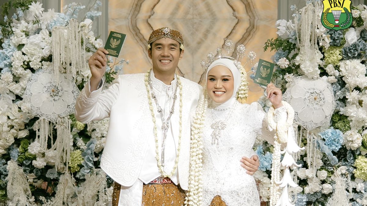 Foto pernikahan Bagas Maulana dan Aurum Oktavia Winata