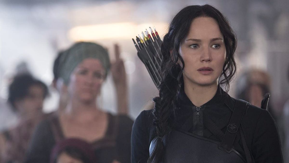 Jennifer Lawrence sebagai Katniss Everdeen dalam The Hunger Games