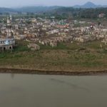 Perkampungan warga yang terdampak proyek bendung